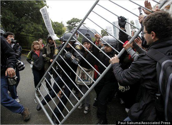 Day Of Action: At March 4 Protests Rowdy CA Students, Reportedly Armed, Block Campus