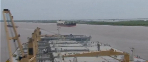Tests for Oil Skimmer Inconclusive After Rough Seas