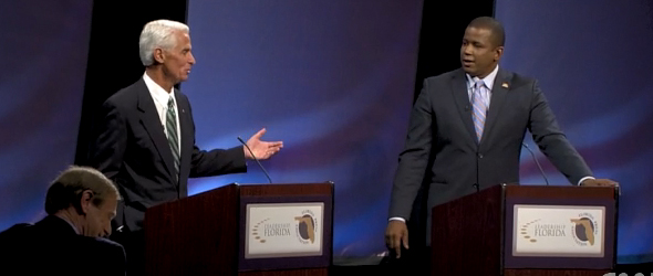Meek, Crist Debate Obama Agenda (VIDEO)