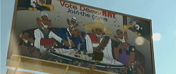 Billboard Shows Obama as Mobster (VIDEO)