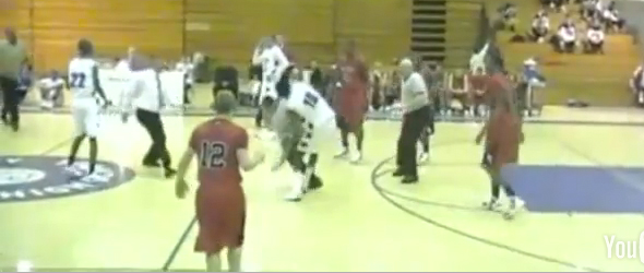 High School Basketball Player Attacks Ref (VIDEO)