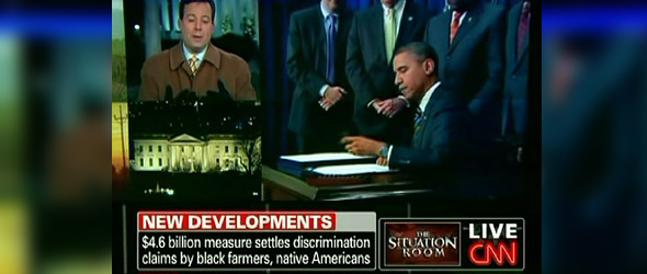 President Barack Obama Signs Measure Funding Black Farmers Settlement