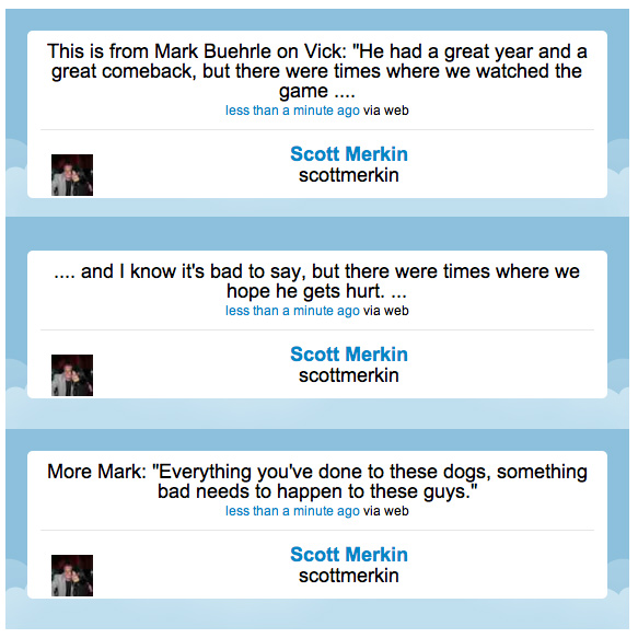 Mark Buehrle On Michael Vick