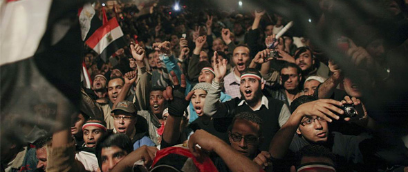 Egypt protesters celebrate victory
