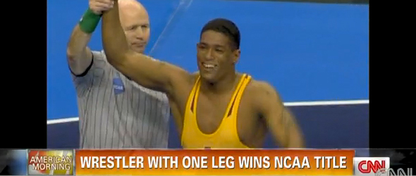One-Legged Wrestler Wins NCAA Title (VIDEO)
