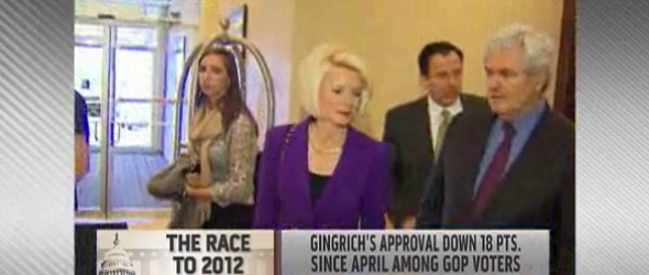 Newt Gingrich Defends His Wife (VIDEO)