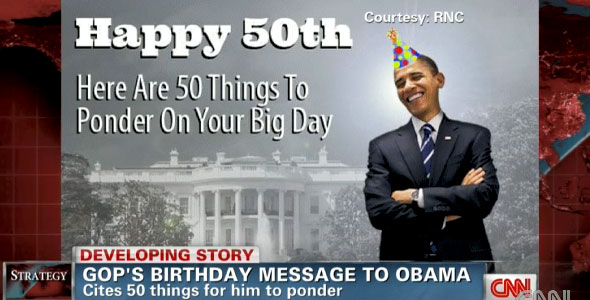 GOP’s Birthday Message To President Obama (VIDEO)