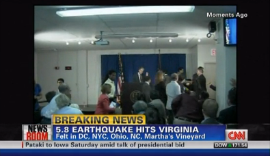 Earthquake Interrupts Dominique Strauss-Kahn Press Conference In NY (VIDEO)