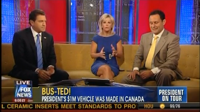 Fox And Friends Throw Hissy Fit Over President Obama’s Canadian-Built Bus (VIDEO)