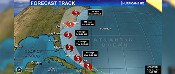 FEMA Chief Says Entire East Coast Of U.S. Should Prepare For Hurricane Irene