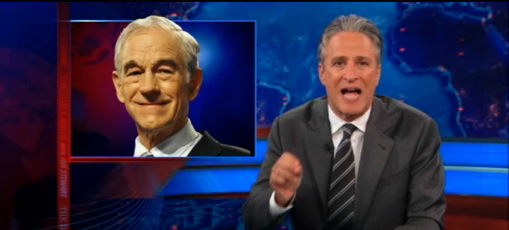 Daily Show: Jon Stewart Accuses Media Of Ignoring Ron Paul (VIDEO)