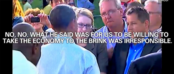 President Obama’s Testy Exchange With Critic (VIDEO)