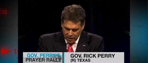 Did Rick Perry Score With Prayer Rally? (VIDEO)