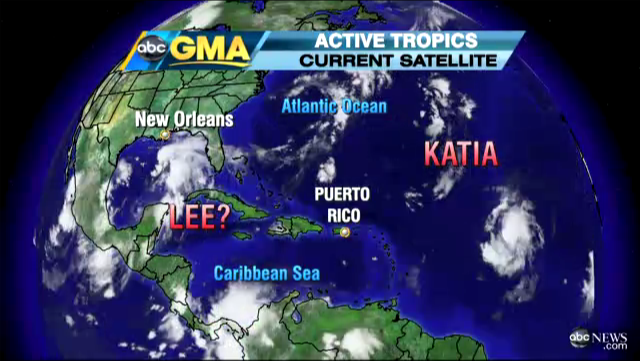 Tropical Storm Lee to Hit New Orleans this Weekend (VIDEO)
