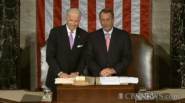 Boehner, Biden Caught On Open Mic Before POTUS Address, What Could They Be Talking About? (VIDEO)