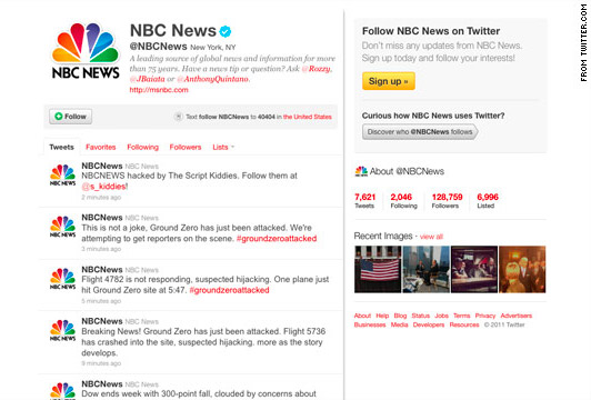 Hacked NBC Twitter Feed Falsely Reports NYC Attack